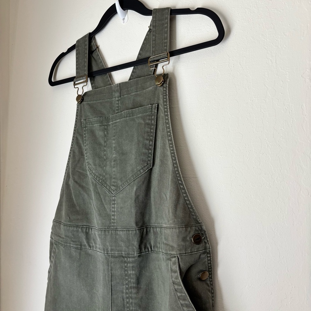 Toad & Co. Cottonwood Overall Size Medium Green Organic Cotton Blend Outdoor - Picture 3 of 11